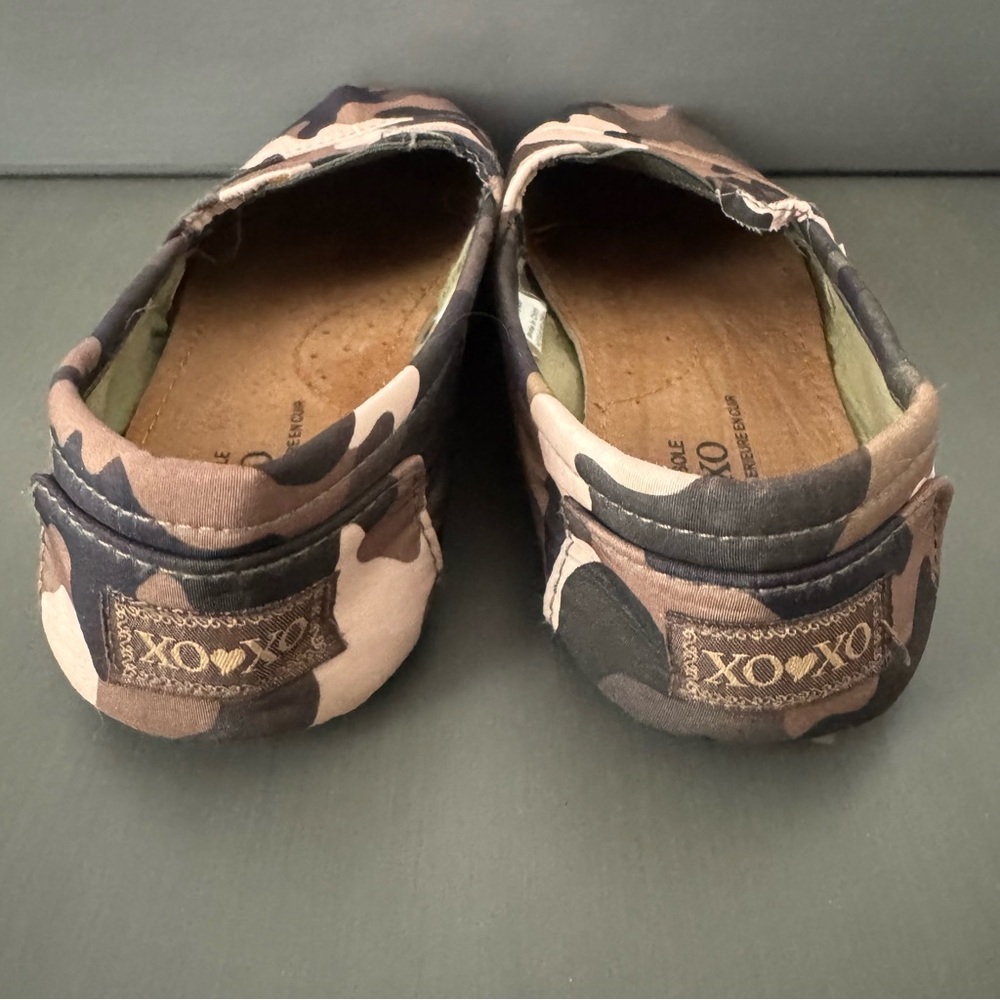 XOXO Camouflage Slip-On Canvas Shoes - Picture 4 of 5